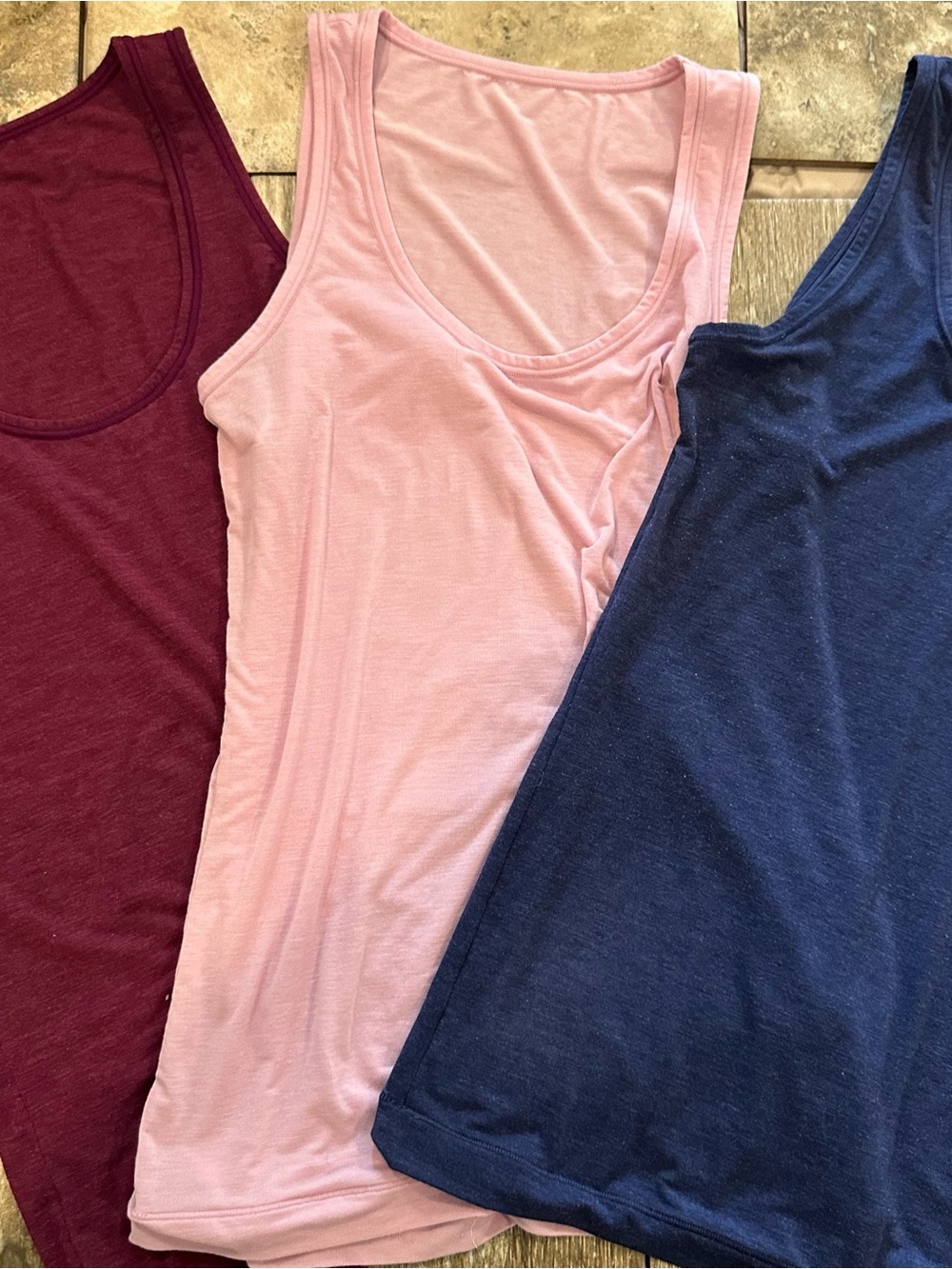 B-Tempted Women’s Scoop Neck  Tank Tops- Light Pink, Navy, Burgundy,OSFM